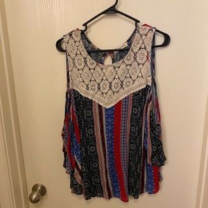 Living Doll cold shoulder top see pics!